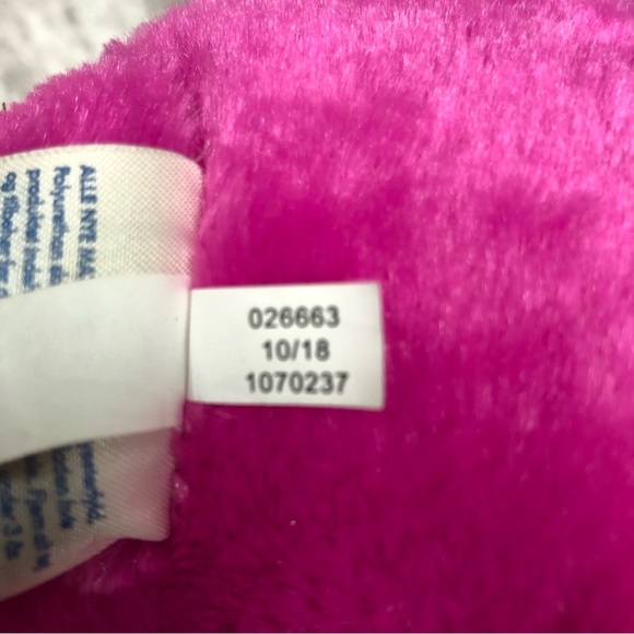 Build A Bear Candy Hearts Unicorn 17 Inch Hot Pink Silver Sparkle Stuffed Animal - Picture 6 of 11